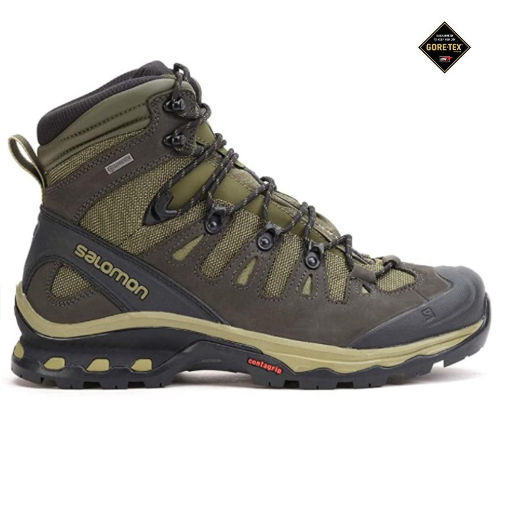 Botas De Montaña Salomon Hombre Verde Oliva - Salomon Argentina QUEST 4D 3 GORE-TEX,253601-HQO